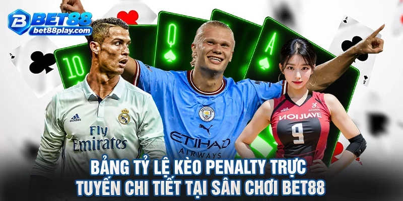 Bảng tỷ lệ kèo penalty trực tuyến chi tiết tại sân chơi BET88