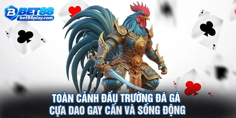 Toàn cảnh đấu trường đá gà cựa dao gay cấn và sống động